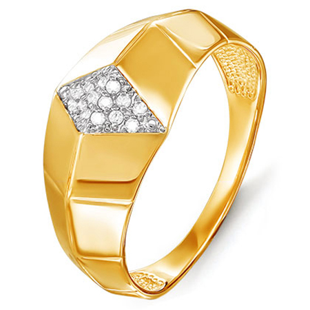 Кольцо, золото, фианит, л114752